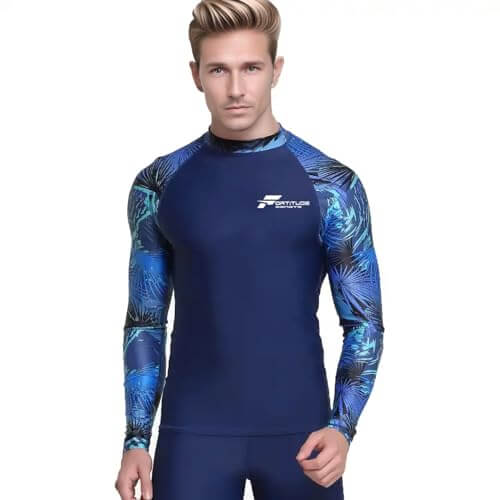 Fortitude Sports Long Sleeve Water Sports Rash Vest for Men