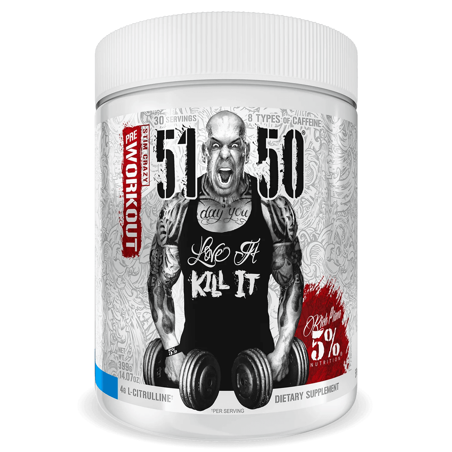 Rich Piana 5% Nutrition 5150 Size: 30 Svgs Flavour: Blue Ice