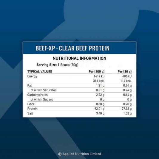 Applied Nutrition Beef-XP 150g Nutrition Facts