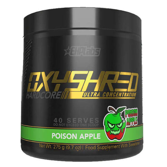 EHP Labs OxyShred Hardcore Size: 40 Svgs Flavour: Poison Apple