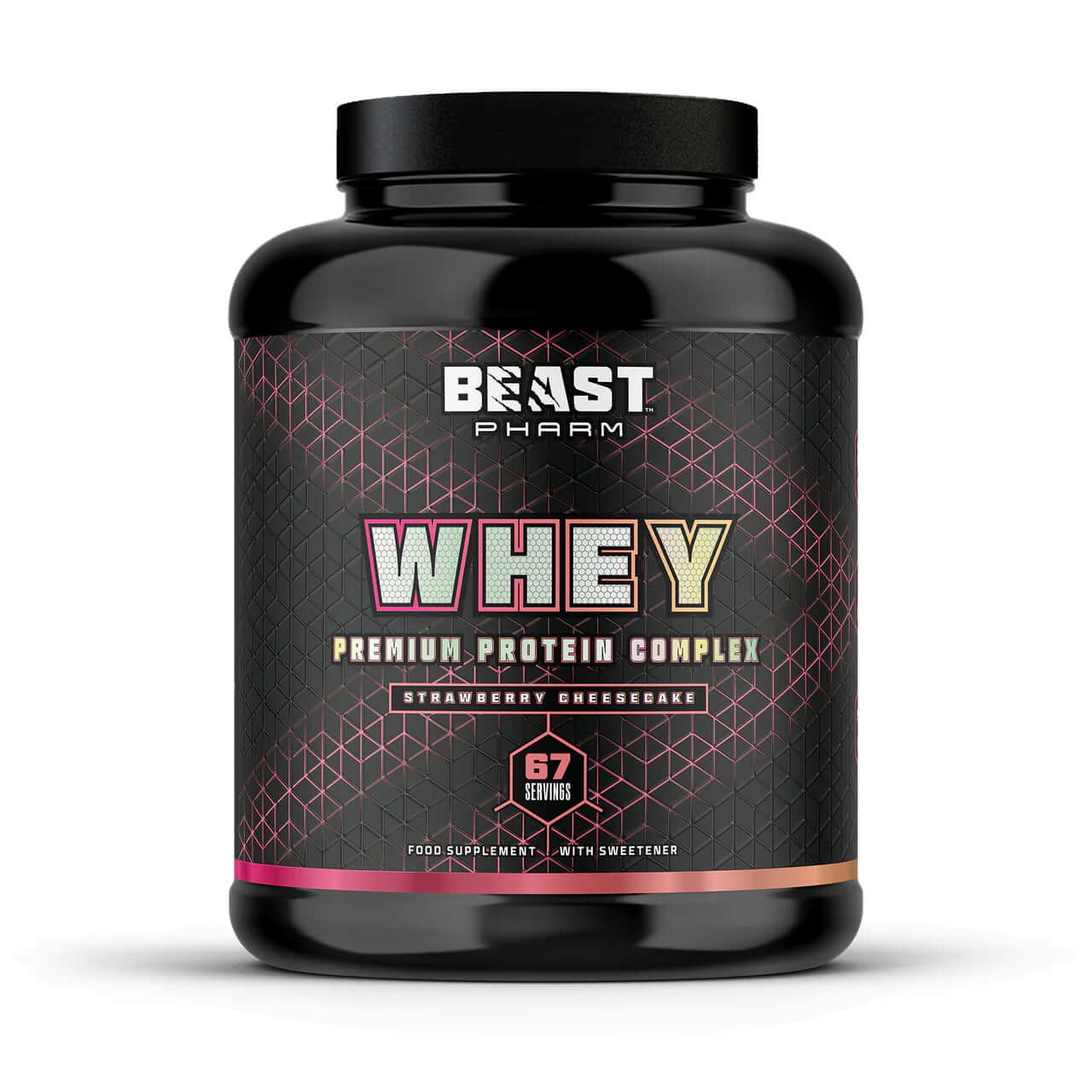 Beast Pharm Whey Size: 2kg Flavour: Strawberry Cheesecake