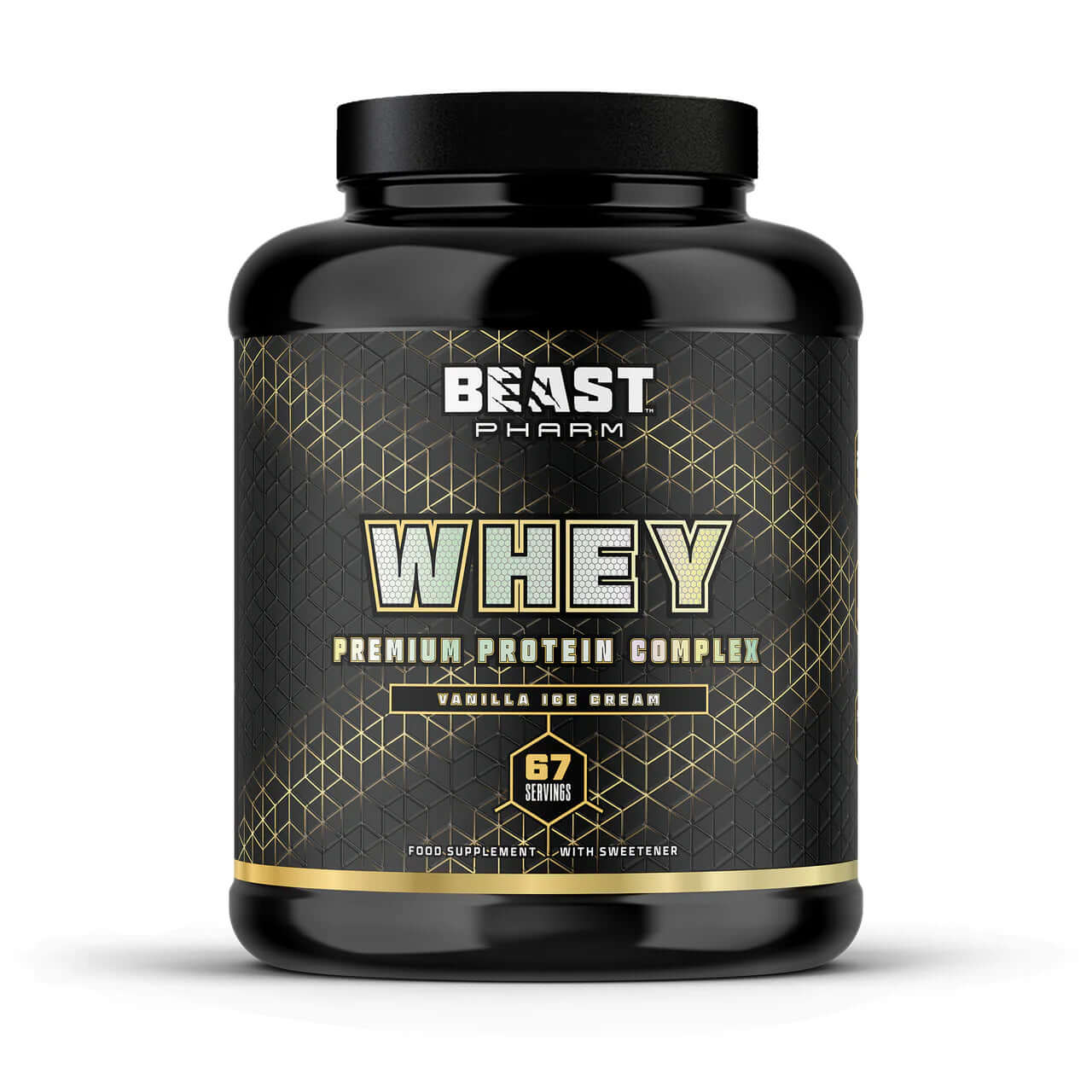 Beast Pharm Whey Size: 2kg Flavour: Vanilla Ice Cream