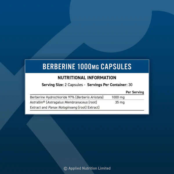 Applied Nutrition Berberine Nutrition Facts