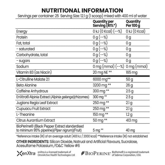 Chaos Crew Bring The Chaos Nutrition Facts