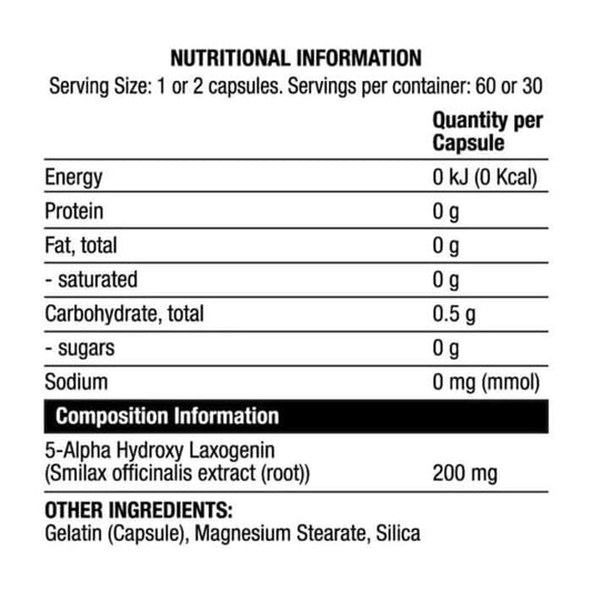 Chaos Crew Laxo Nutrition Facts