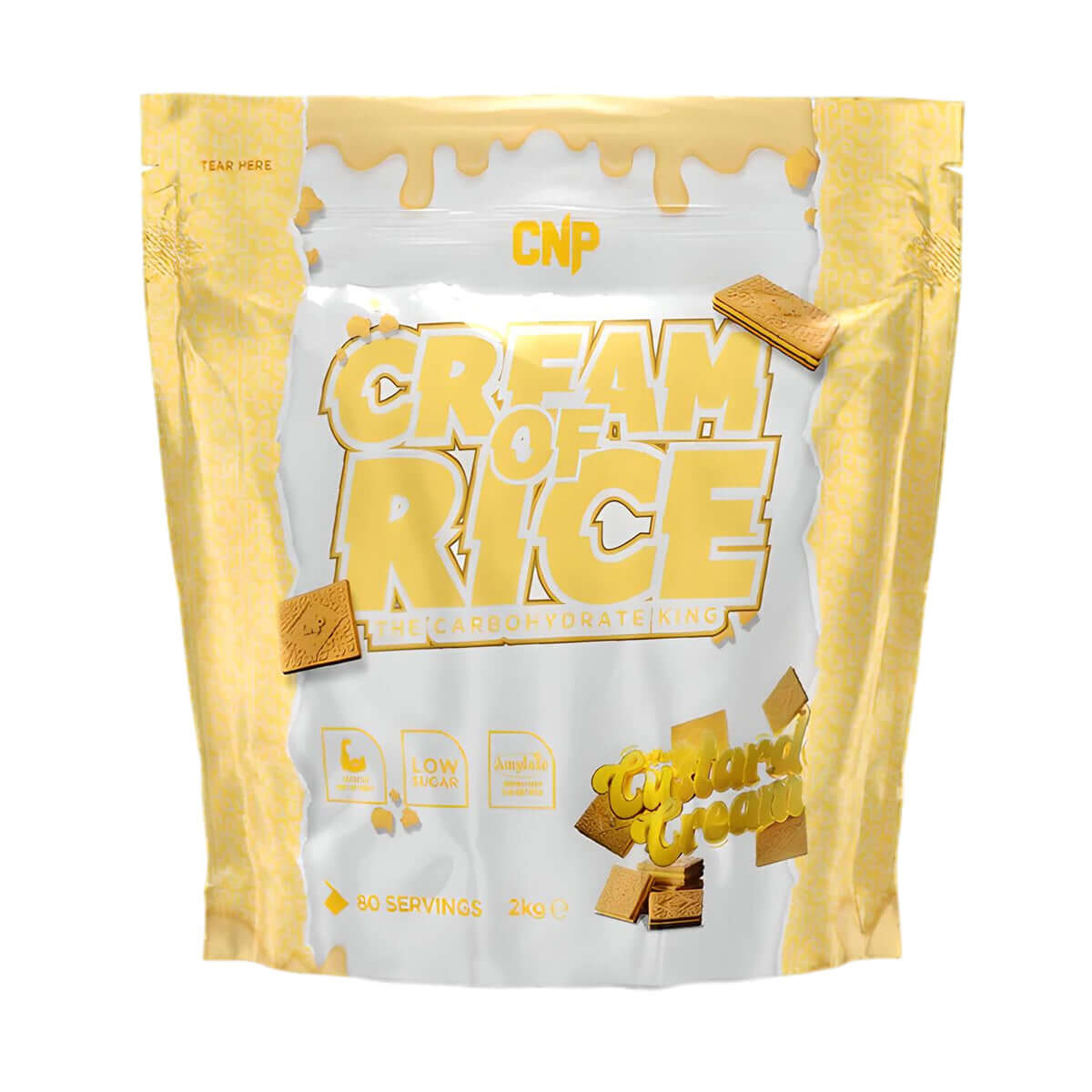 CNP Cream Of Rice Size: 2kg Flavour: Custard Cream