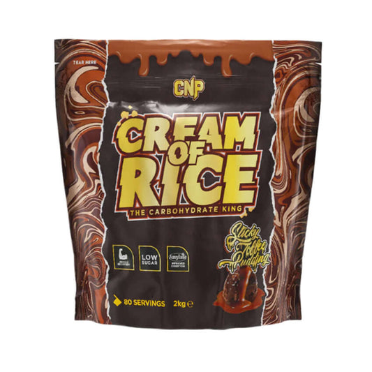 CNP Cream Of Rice Size: 2kg Flavour: Sticky Toffee Pudding