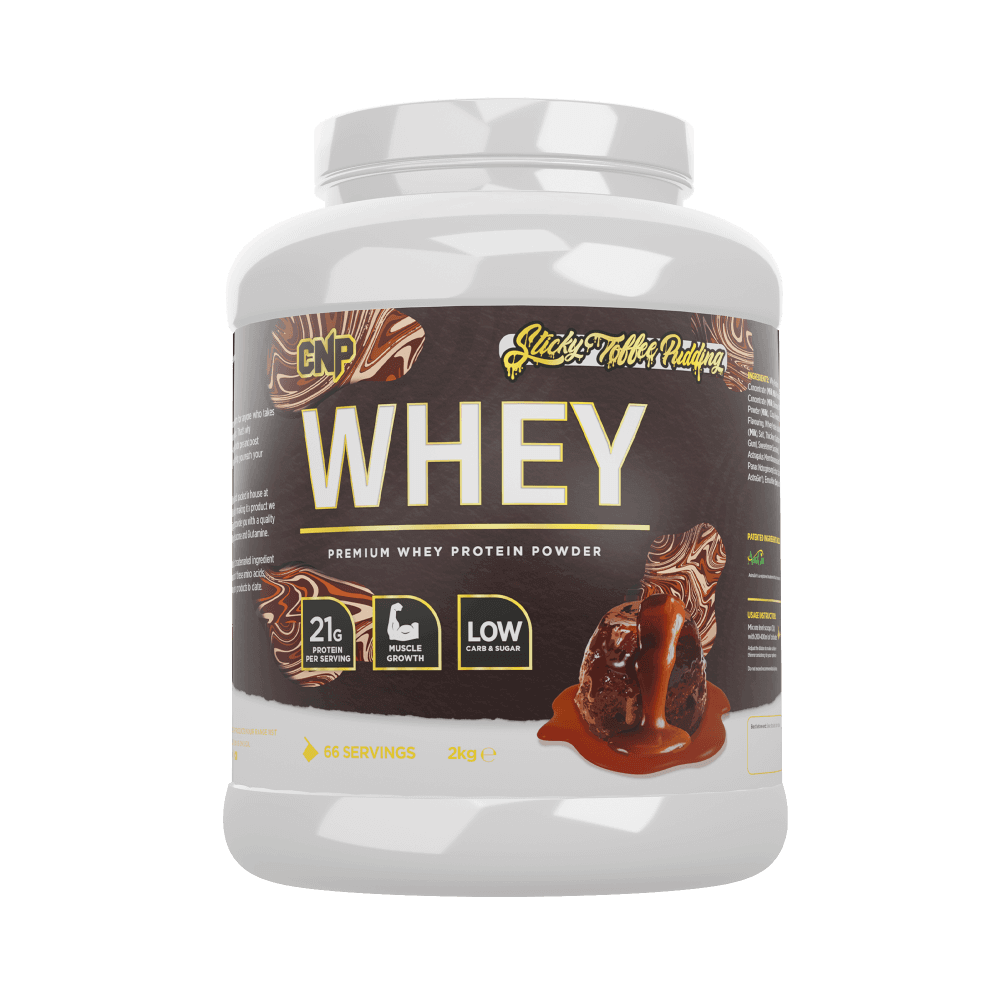  CNP Whey Protein Size: 2kg Flavour: Sticky Toffee Pudding