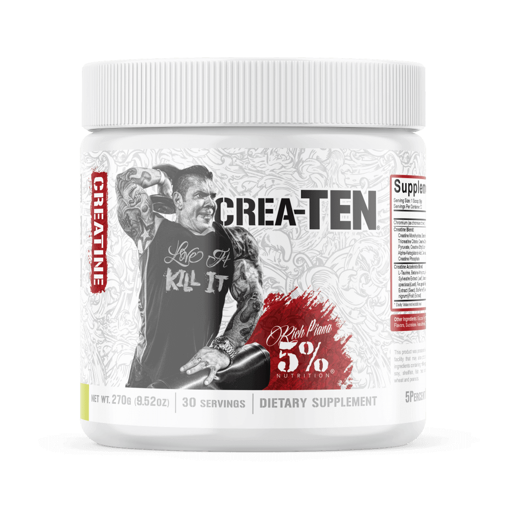 Rich Piana 5% Nutrition Crea Ten Size: 25 Svgs Flavour: Lemon & Lime