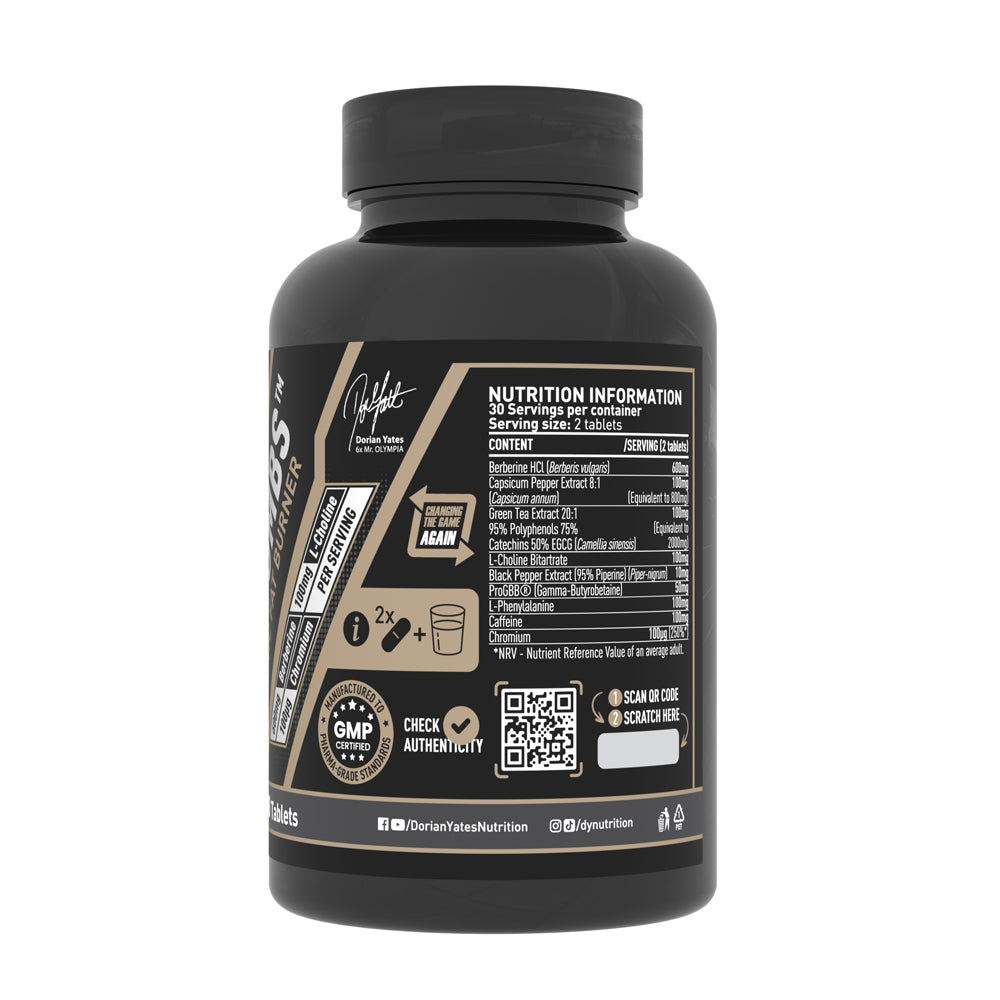 Dorian Yates Nutrition Black Bombs