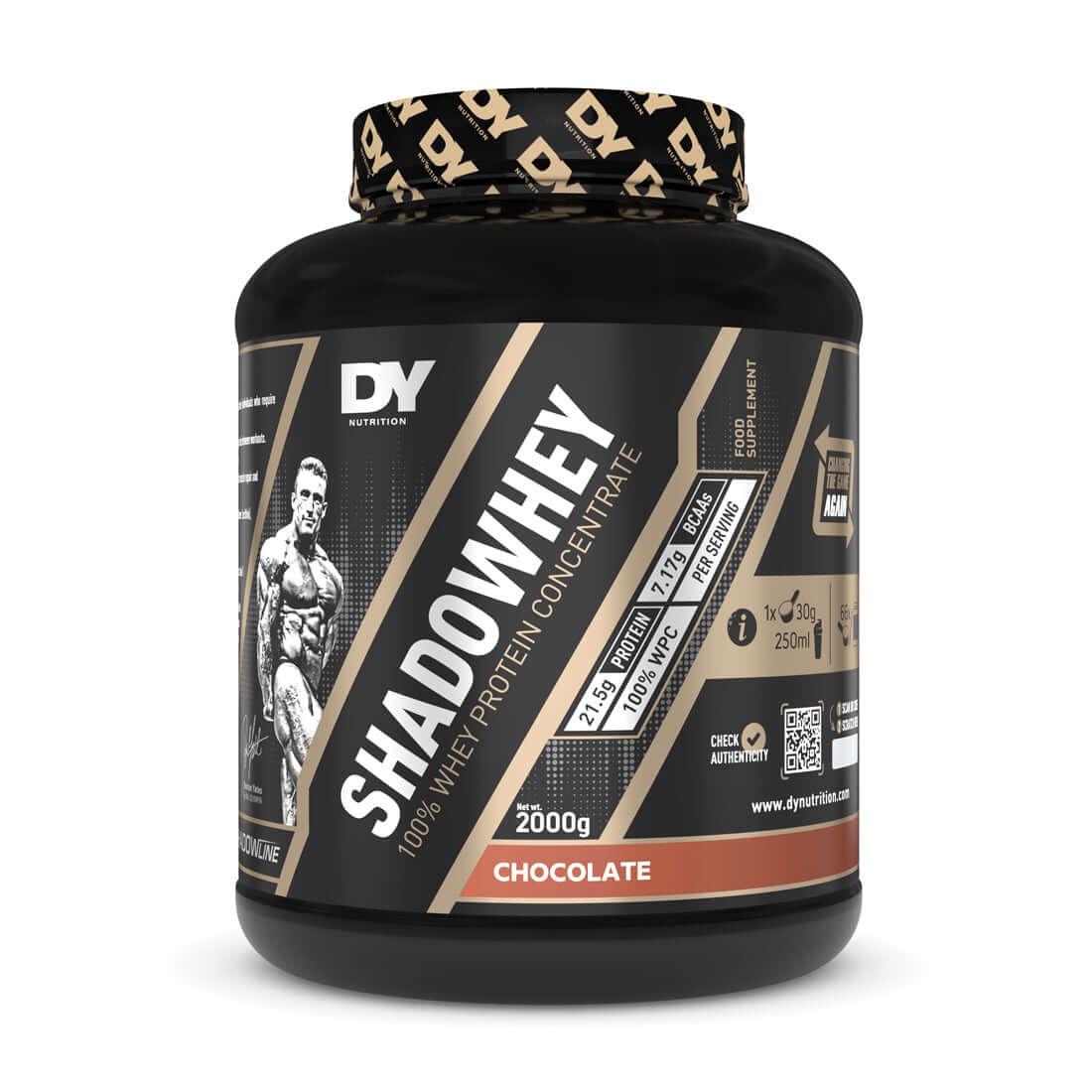 Dorian Yates Nutrition ShadoWhey Whey Concentrate Size: 2kg Flavour: Chocolate