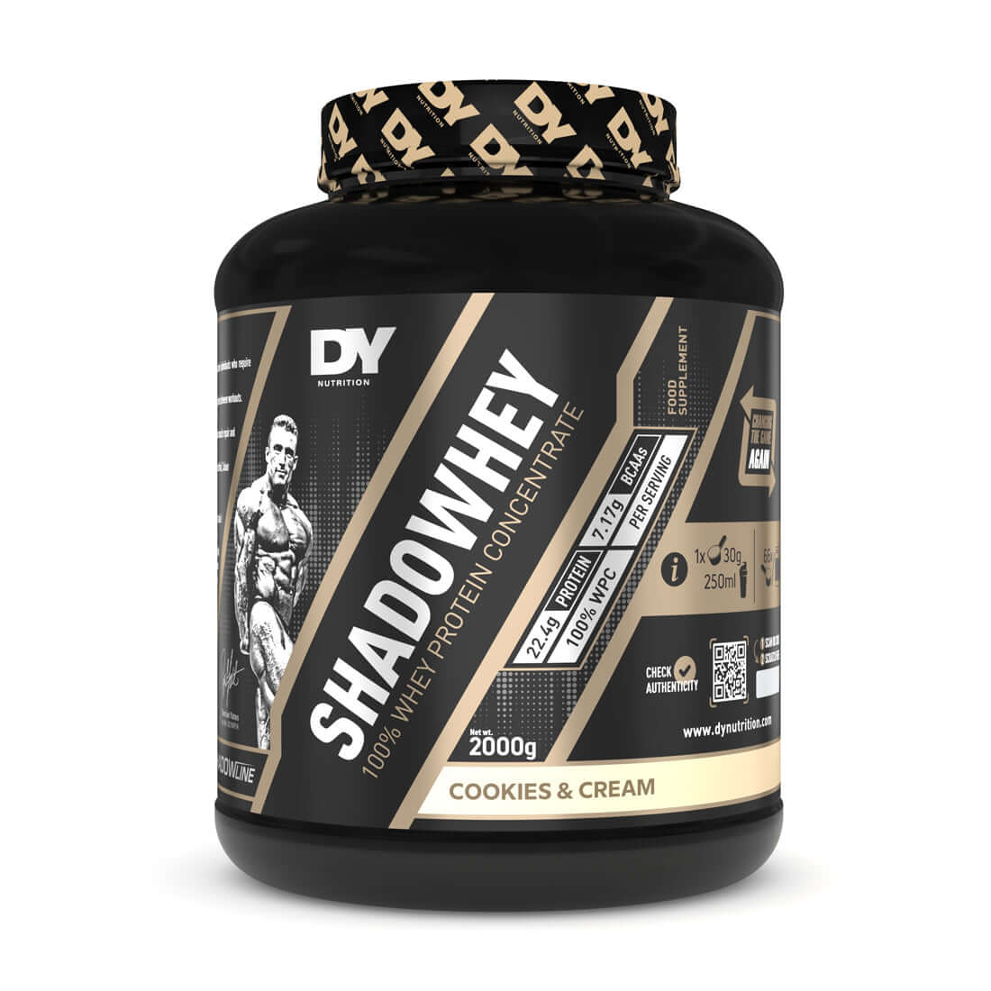 Dorian Yates Nutrition ShadoWhey Whey Concentrate Size: 2kg Flavour: Cookies & Cream