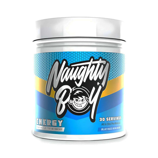 Naughty Boy Energy Size: 390g Flavour: Blue Raspberry