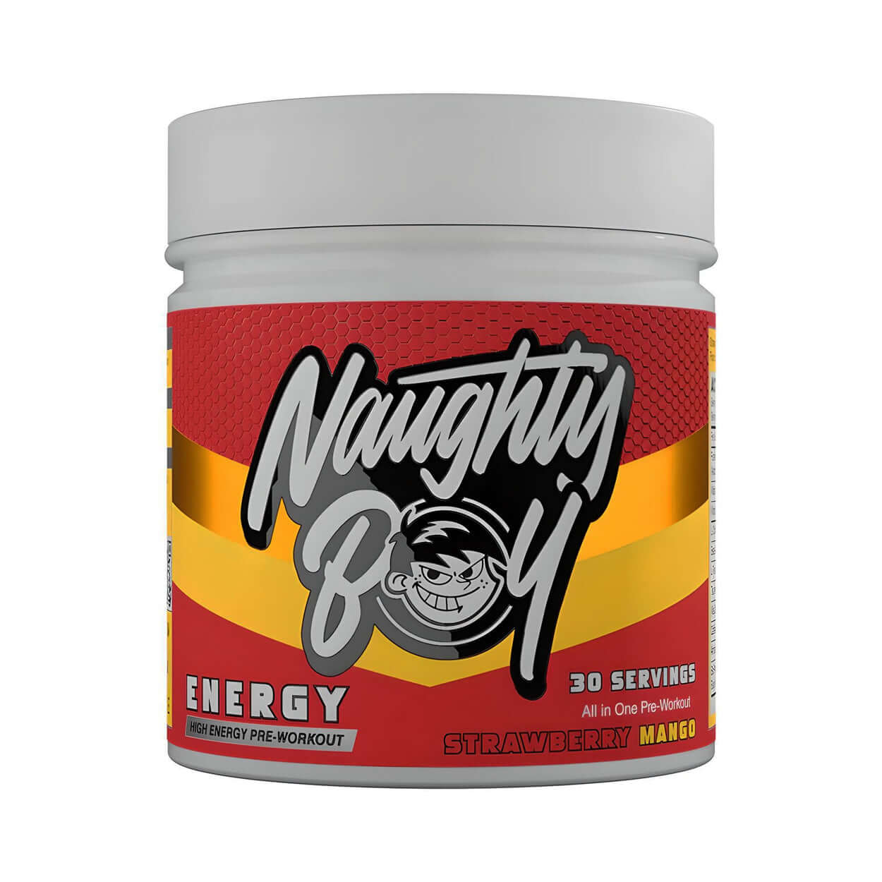 Naughty Boy Energy Size: 390g Flavour: Strawberry Mango