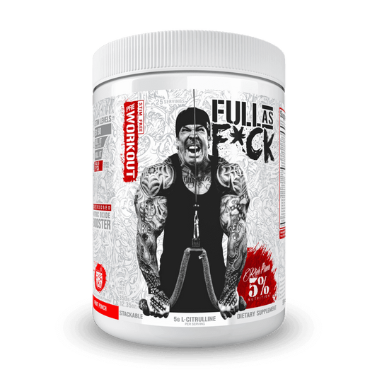 Rich Piana 5% Nutrition Full As F*** Size: 25 Svgs Flavour: Fruit Punch