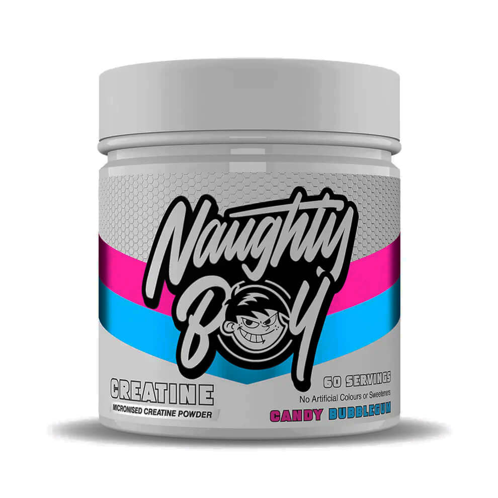 Naughty Boy Flavoured Creatine Size: 300g Flavour: Candy Bubblegum