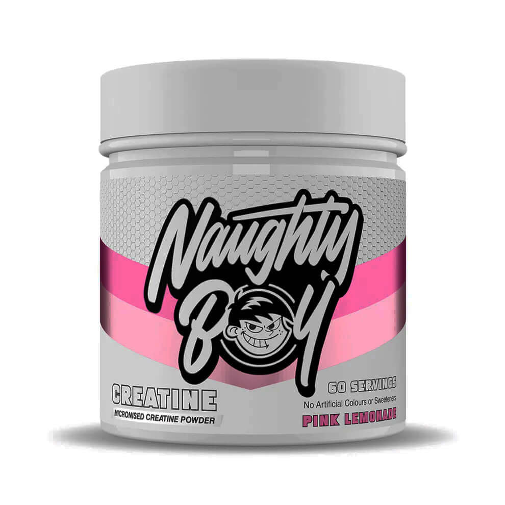 Naughty Boy Flavoured Creatine Size: 300g Flavour: Pink Lemonade