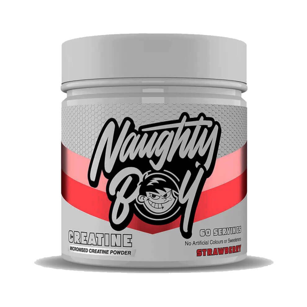 Naughty Boy Flavoured Creatine Size: 300g Flavour: Strawberry