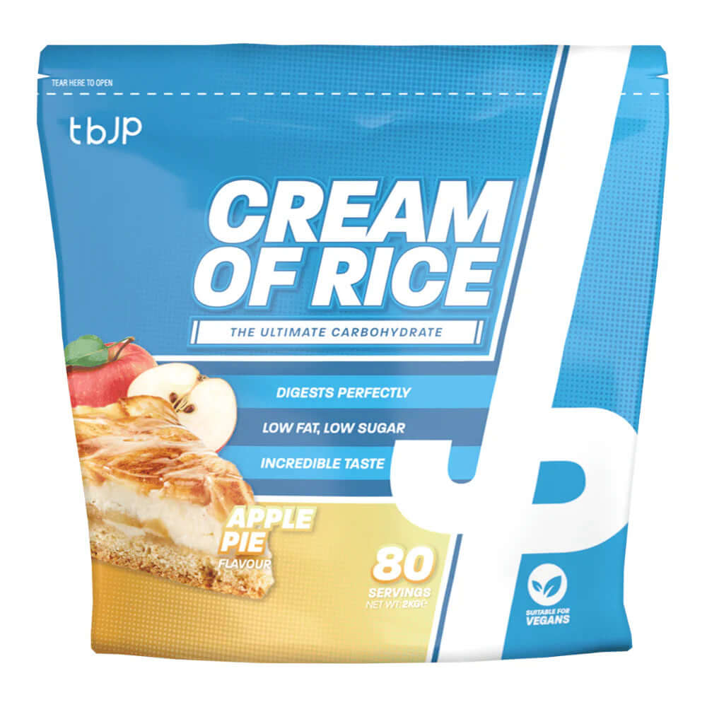 Trained By JP Cream Of Rice Size: 2kg Flavour: Apple Pie