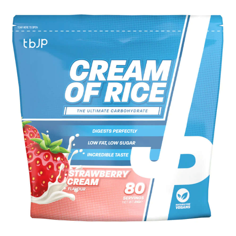 Trained By JP Cream Of Rice Size: 2kg Flavour: Strawberries & Cream