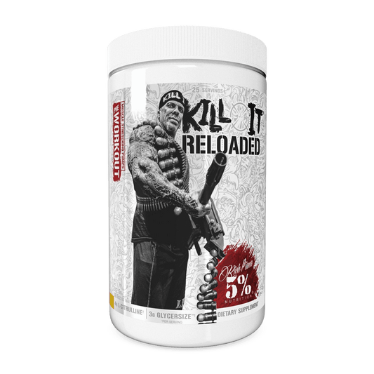 Rich Piana 5% Nutrition Kill It Reloaded Size: 25 Svgs Flavour: Beach Blast