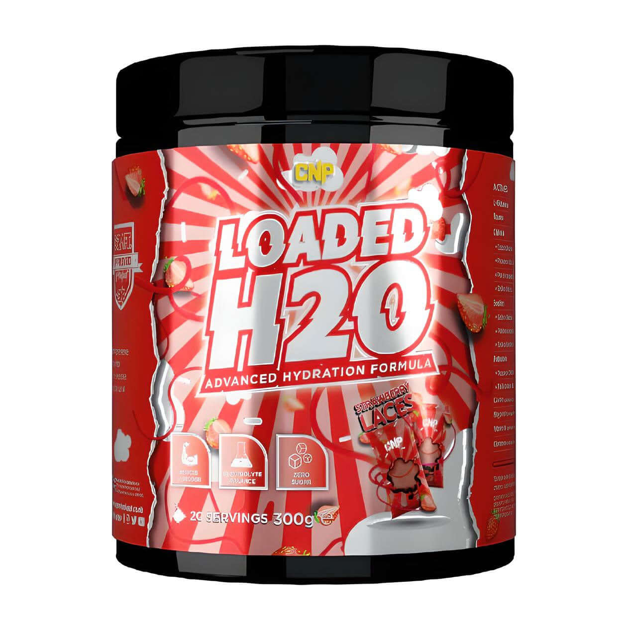 CNP Loaded H2O Size: 300g Flavour: Strawberry Laces