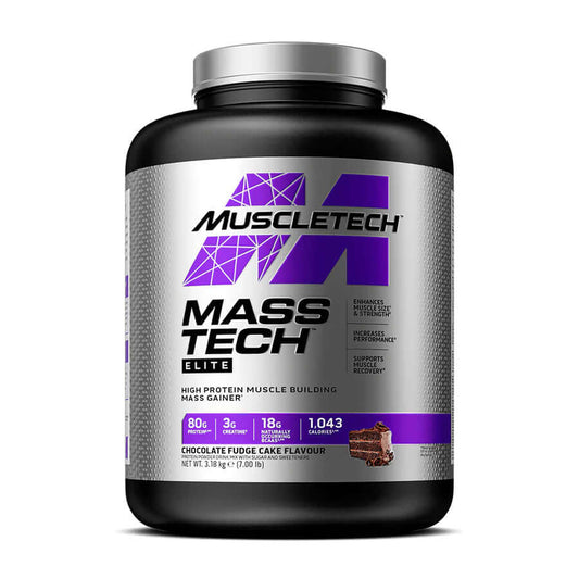 Muscletech Mass Tech Elite Size: 3.18kg Flavour: Chocolate Fudge Cake