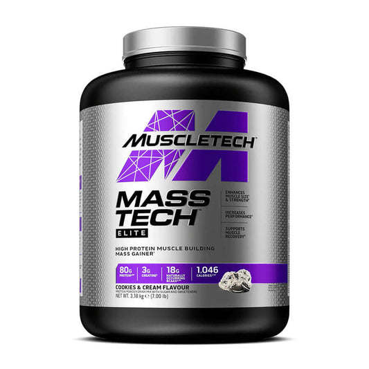 Muscletech Mass Tech Elite Size: 3.18kg Flavour: Cookies & Cream