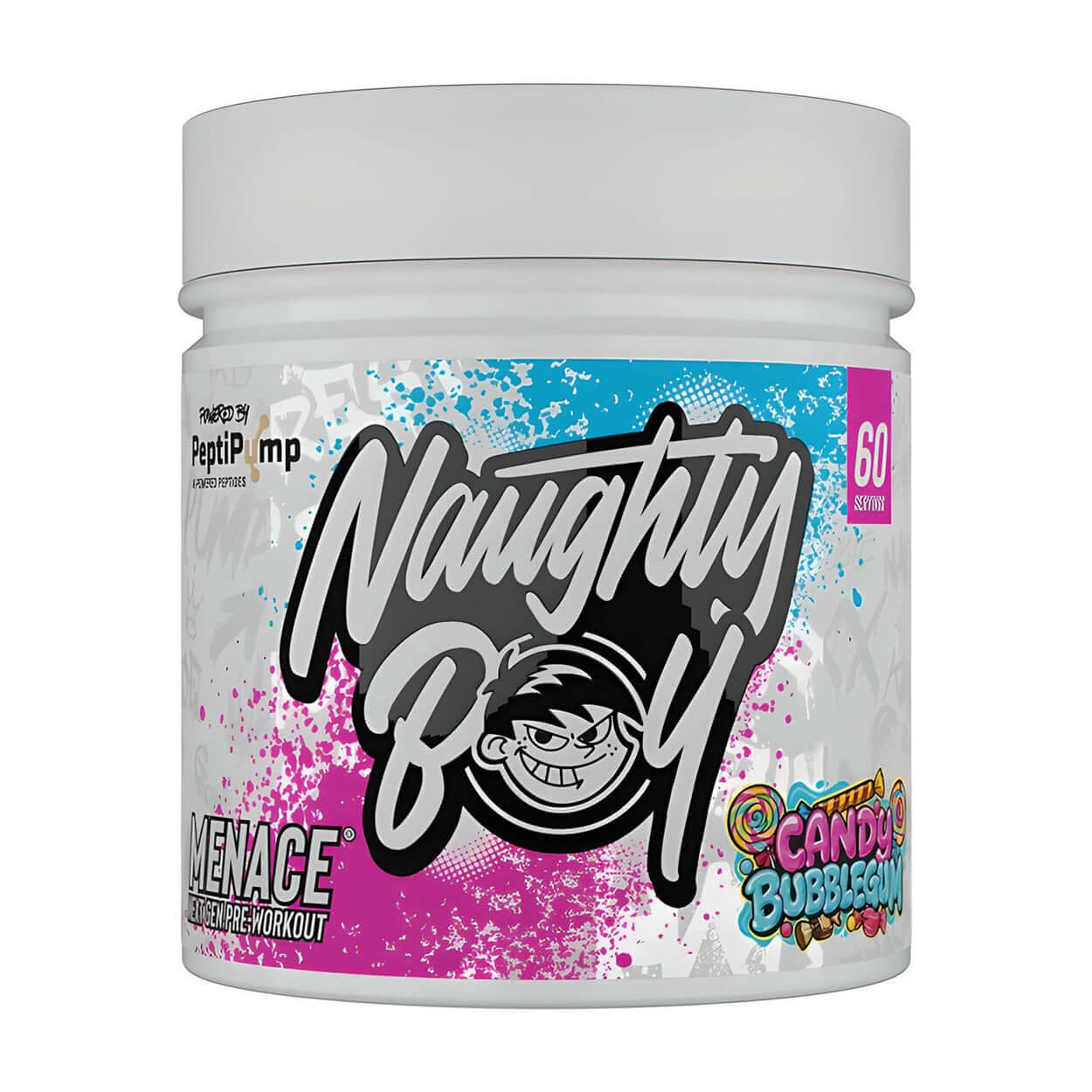 Naughty Boy Menace V2 Size: 420g Flavour: Candy Bubblegum