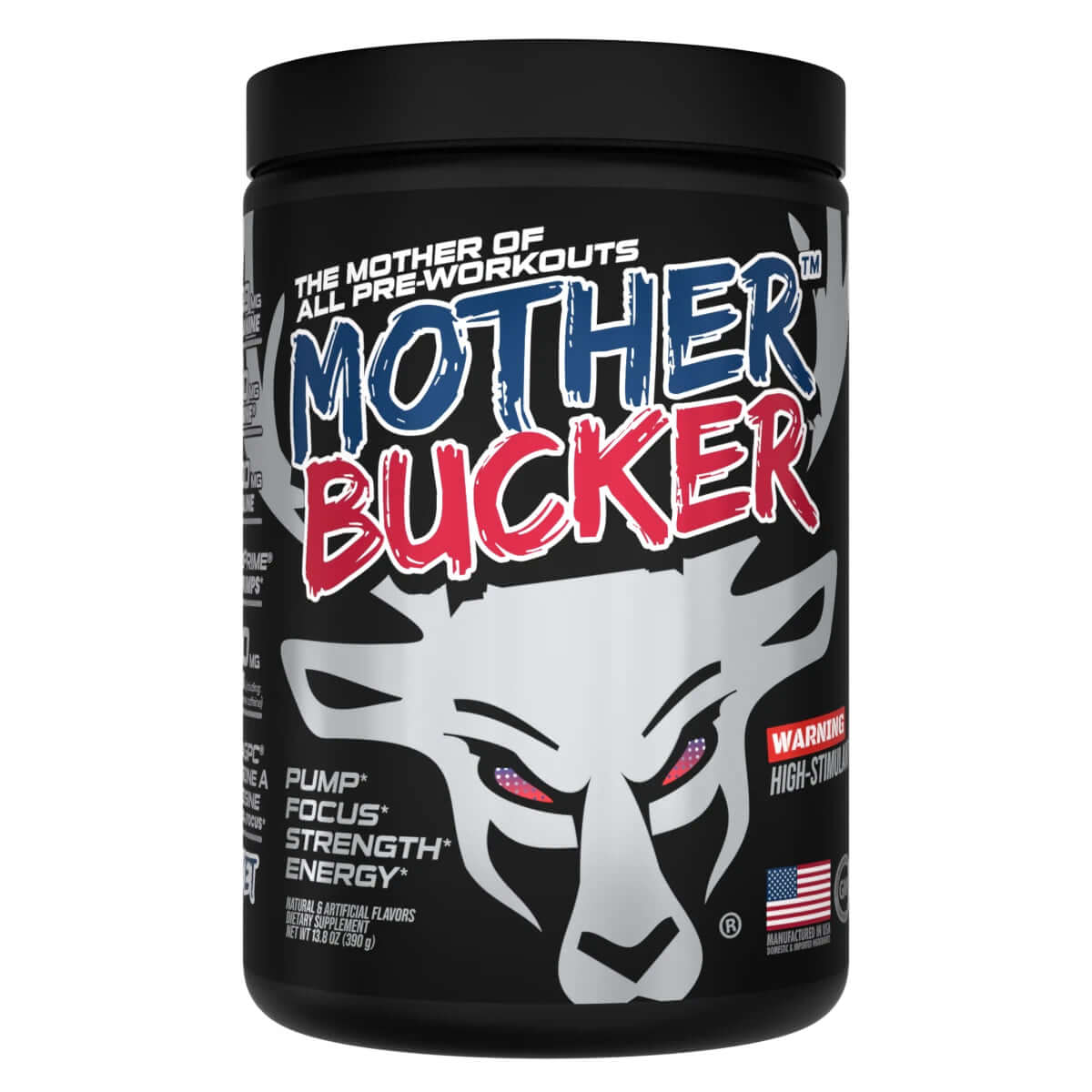 Bucked Up Mother Bucker Size: 20 Svgs Flavour: Rocket Pop (Raz/Lime/Cherry)