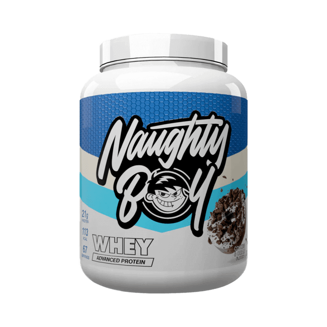 Naughty Boy Advanced Whey Size: 2.01kg Flavour: Cookies & Cream