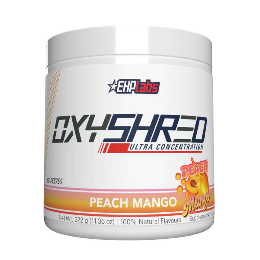 EHP Labs OxyShred Size: 60 Svgs Flavour: Peach Mango