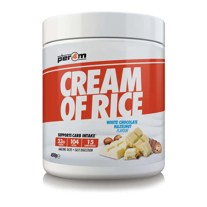 Per4m Cream Of Rice Size: 400g Flavour: White Chocolate Hazelnut