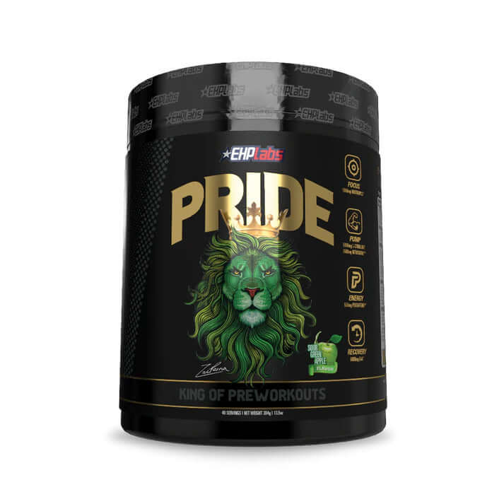 EHP Labs Pride Pre Workout Size: 20/40 Svgs Flavour: Sour Green Apple