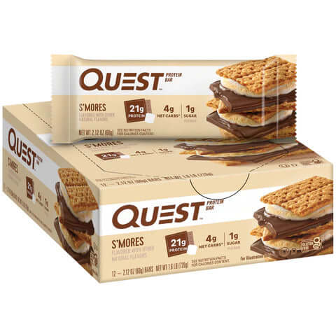 Quest Nutrition Bars Size: 12 x 60g Flavour: S'mores