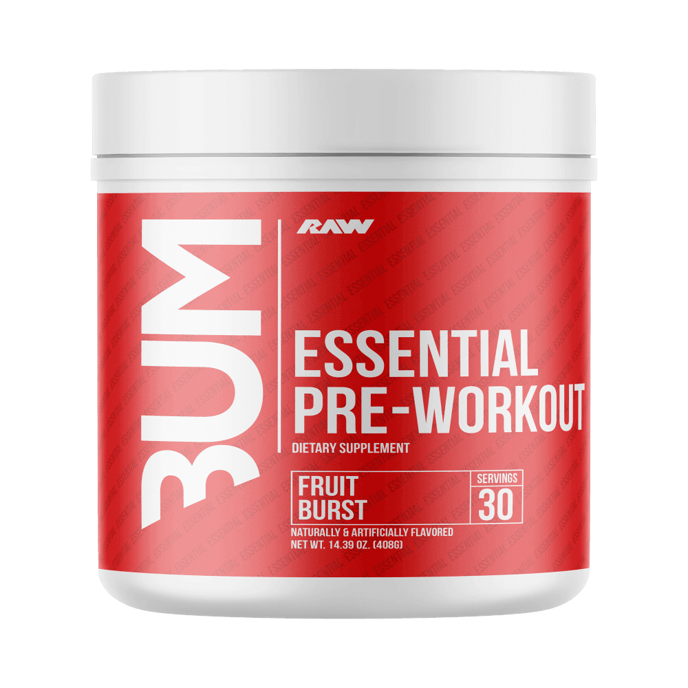 Raw Nutrition CBUM Essential Pre Size: 405g Flavour: Fruit Burst