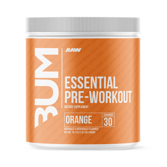 Raw Nutrition CBUM Essential Pre Size: 405g Flavour: Orange