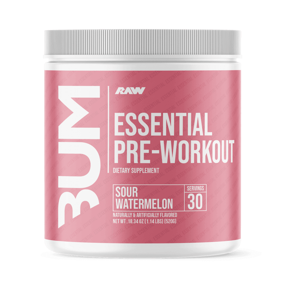 Raw Nutrition CBUM Essential Pre Size: 405g Flavour: Sour Watermelon