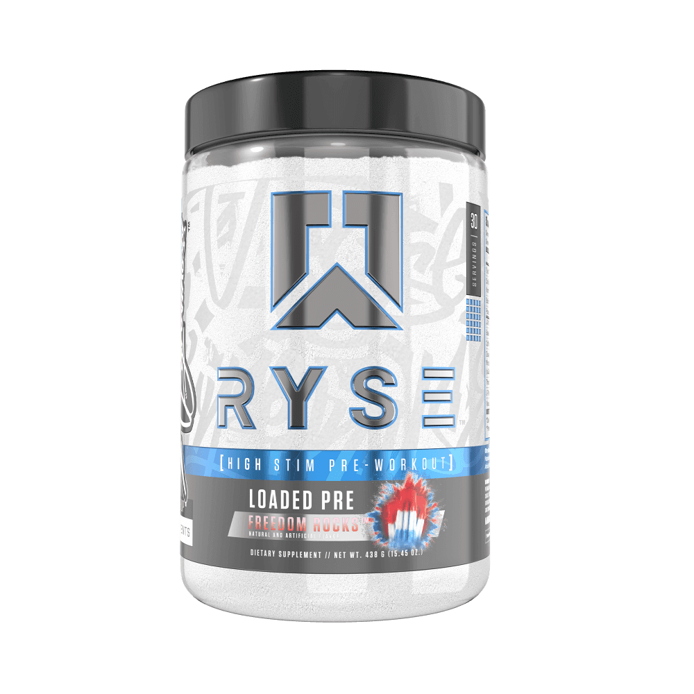Ryse Loaded Pre Workout Size: 420g Flavour: Freedom rocks
