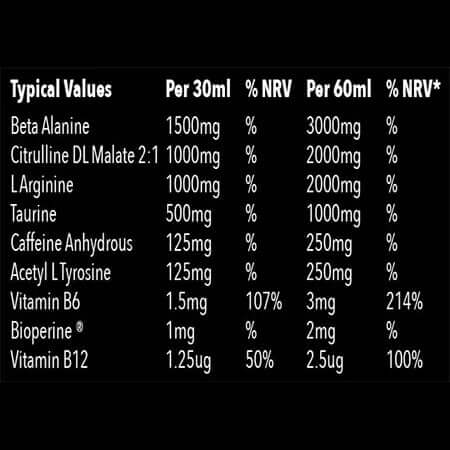 Murdered Out Shook Energy Shot Nutrition Facts