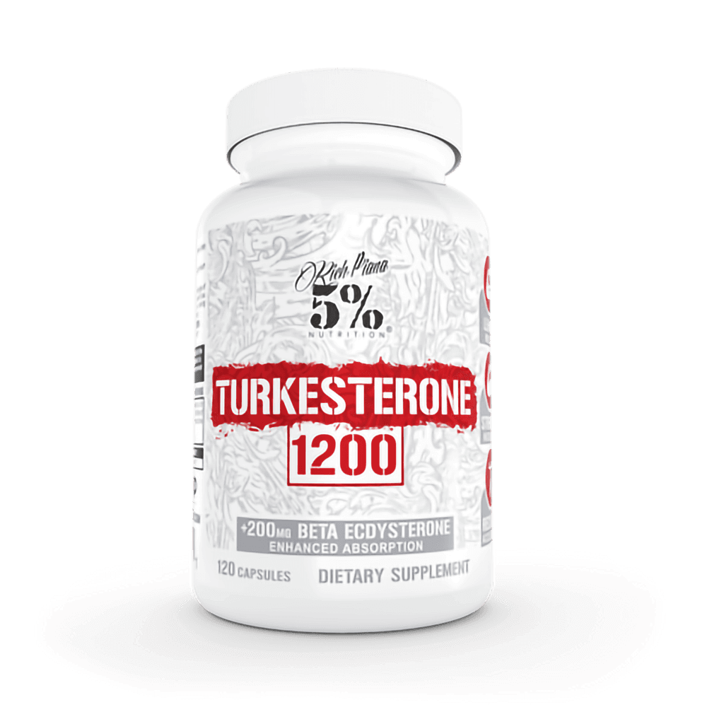 Rich Piana 5% Nutrition Turkesterone 1200 Size: 120 Capsules